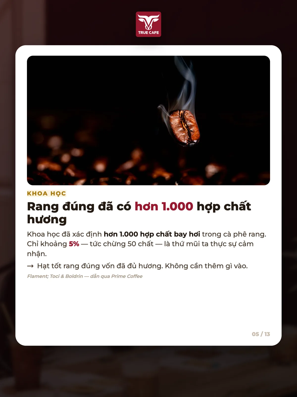 Rang đúng đã có hơn 1.000 hợp chất hương