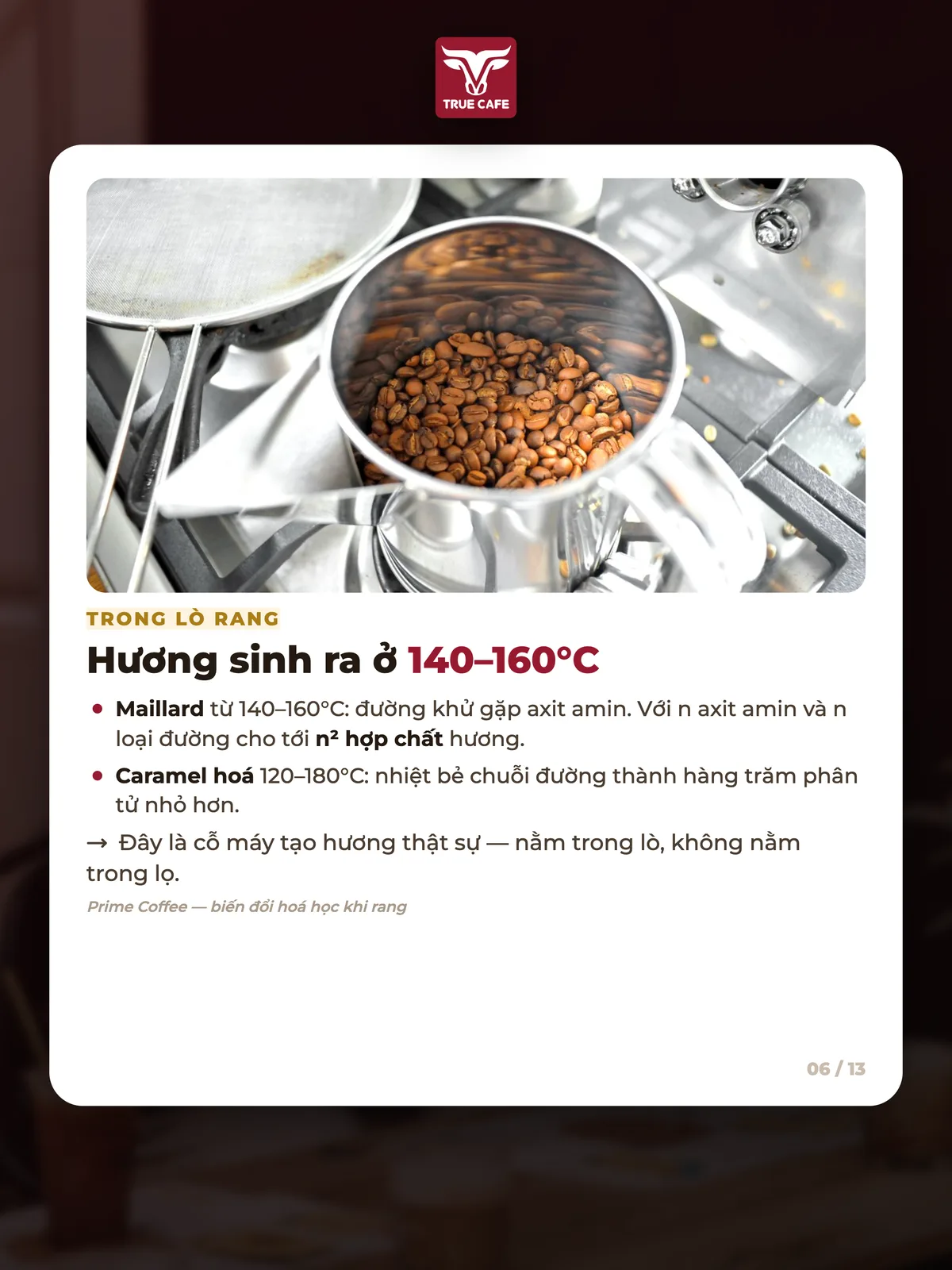 Hương sinh ra ở 140–160°C