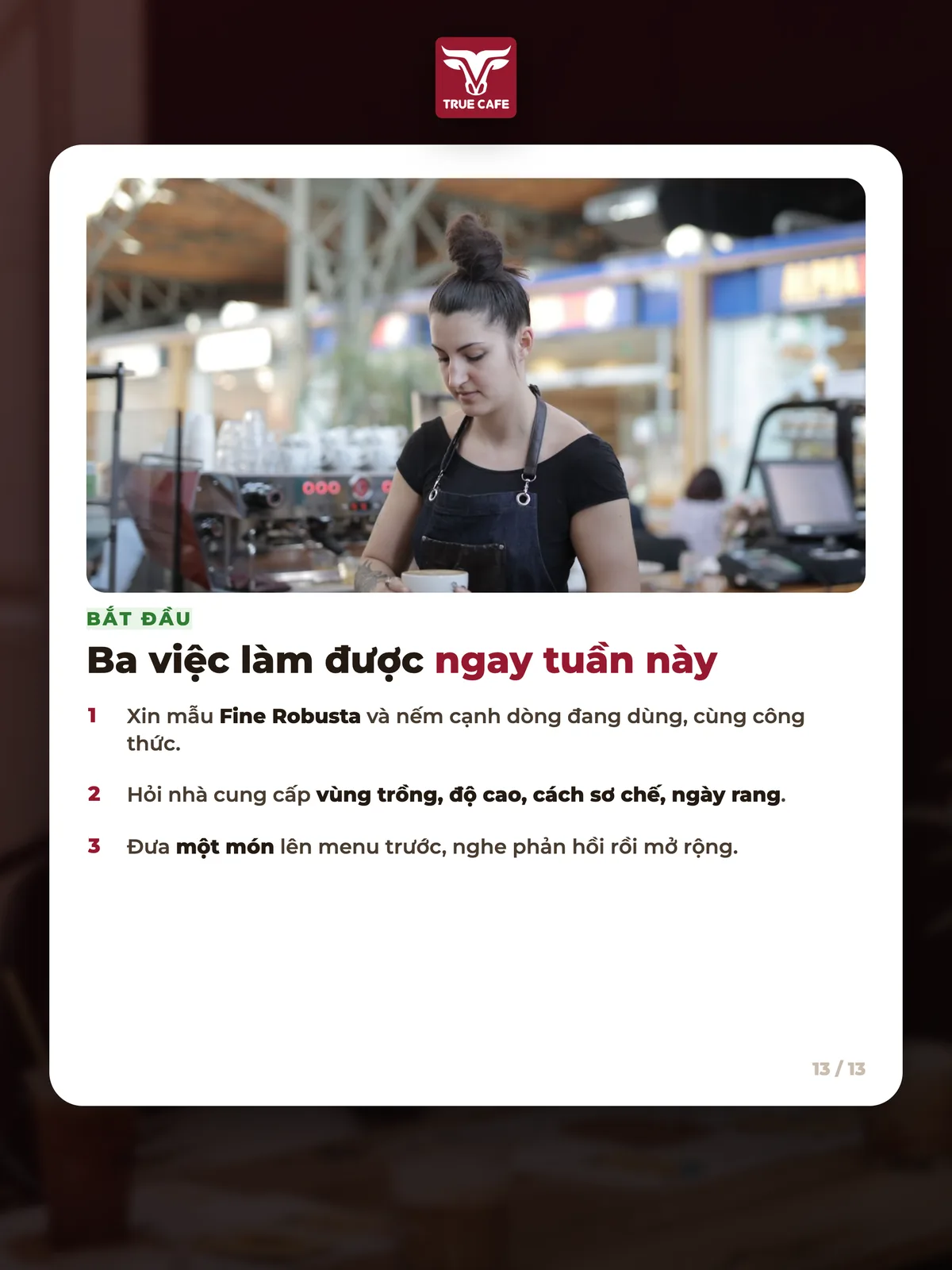 Ba việc làm được ngay tuần này